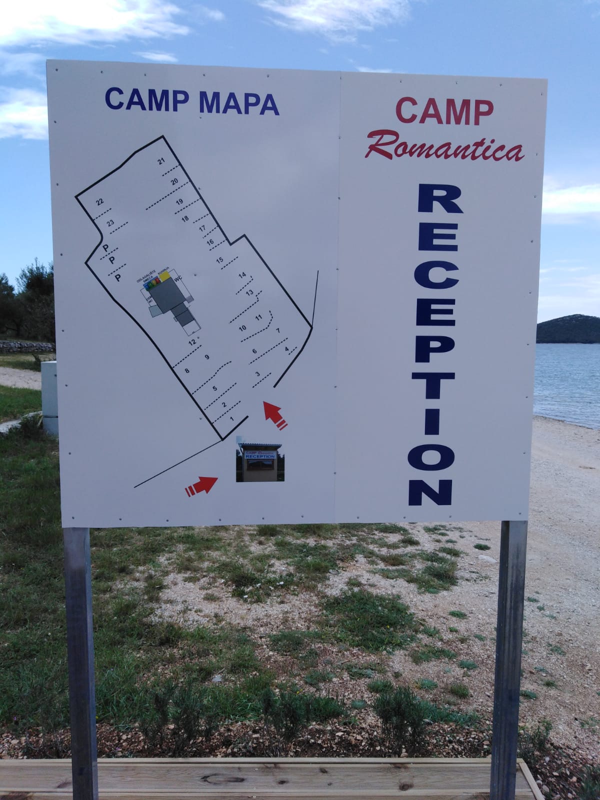 mapa campa Romantica u Dragama